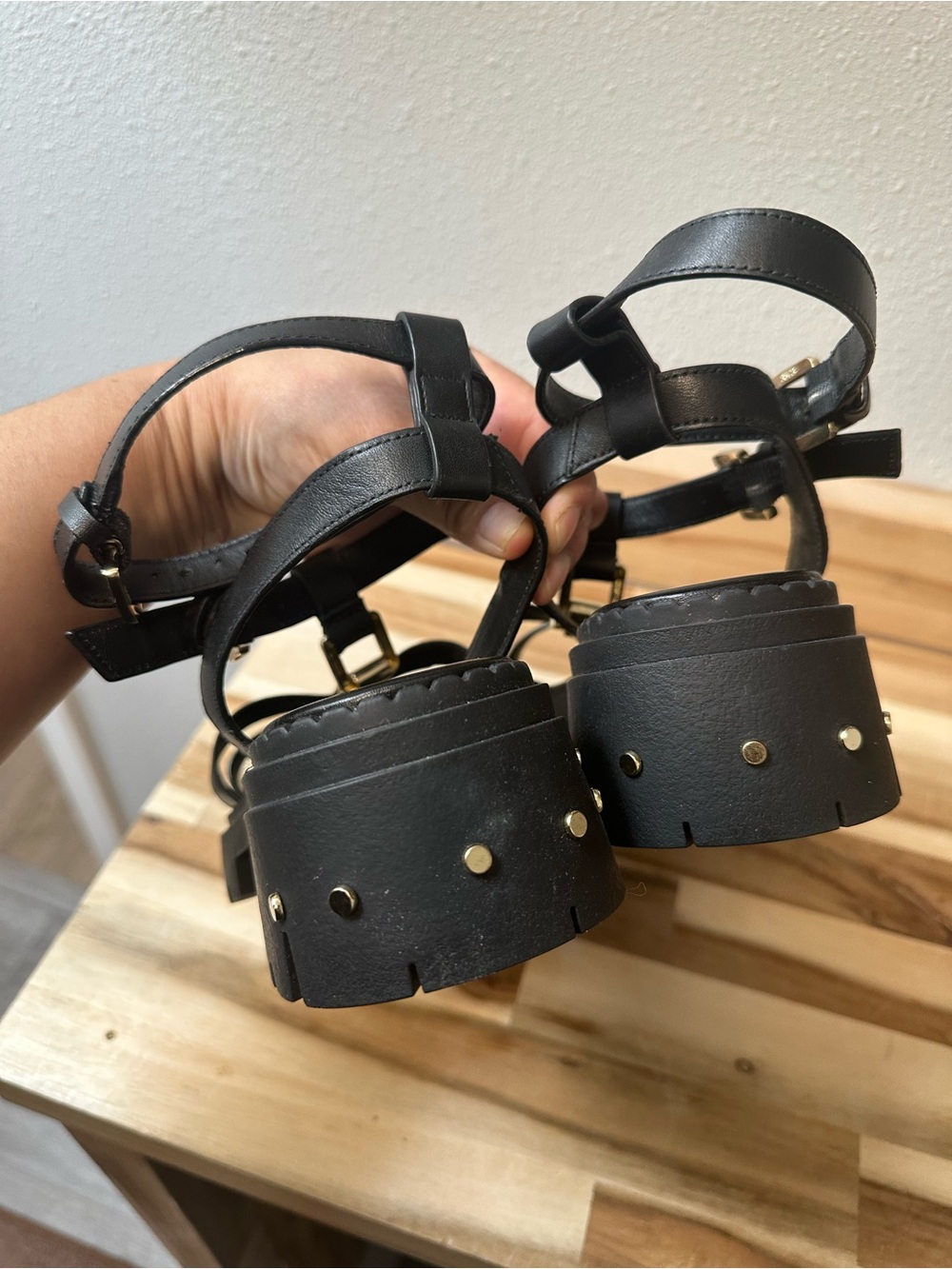 ASOS Forrest  Chunky-Strap Leather Sandals  new sz9 - Picture 6 of 13